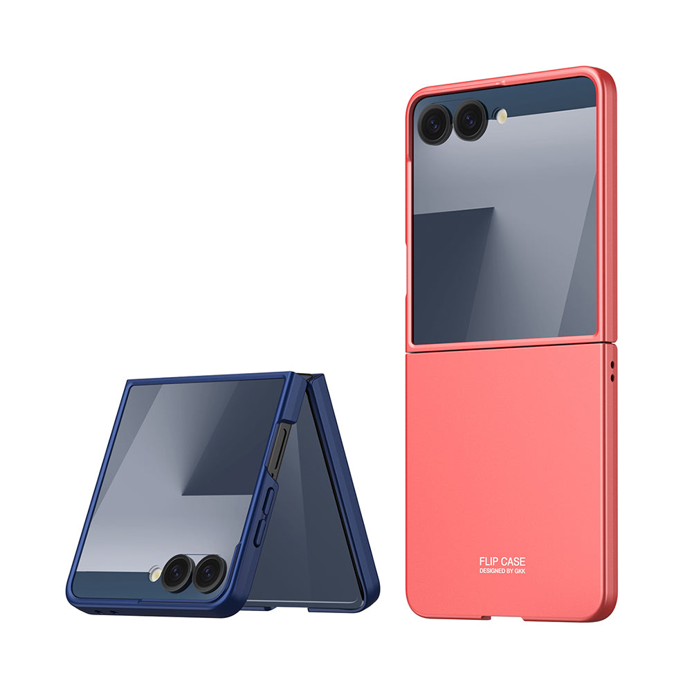 Galaxy Z Flip 7 Kılıf Zore Sert Kıpta Kapak Rose Gold
