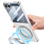 Galaxy Z Flip 7 M-safe Şarj Özellikli Zore Kıpta KPT-02 Standlı Kapak Siyah