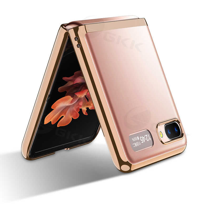 Galaxy Z Flip Kılıf Zore Kıpta Kapak Mor