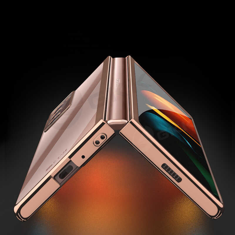 Galaxy Z Fold 2 Kılıf Zore Kıpta Kapak Renksiz