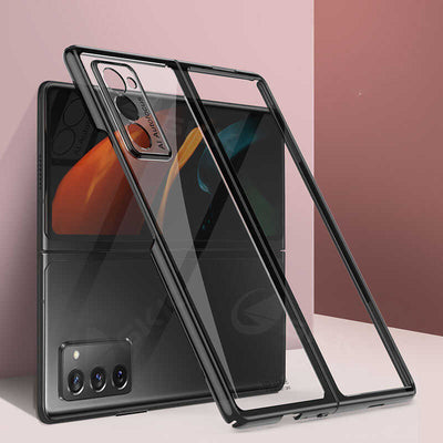 Galaxy Z Fold 2 Kılıf Zore Kıpta Kapak Siyah