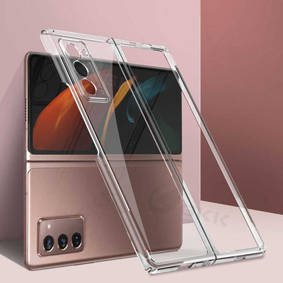 Galaxy Z Fold 2 Kılıf Zore Kıpta Kapak Renksiz