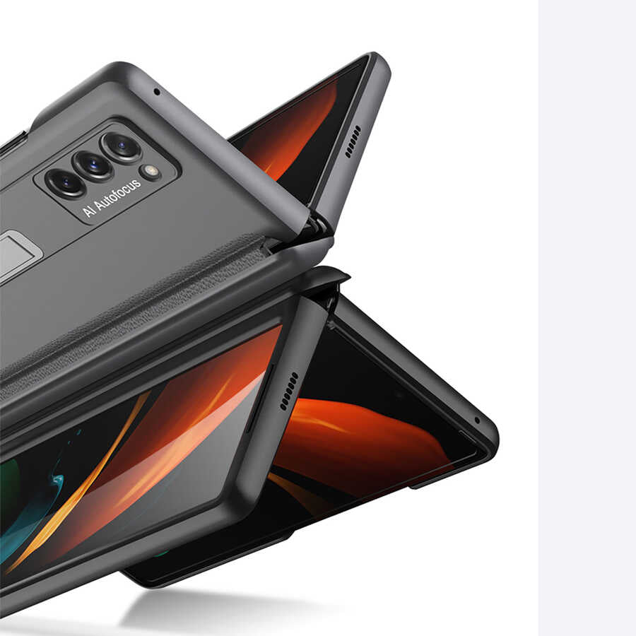 Galaxy Z Fold 2 Kılıf Zore M-Magnet Kılıf Siyah