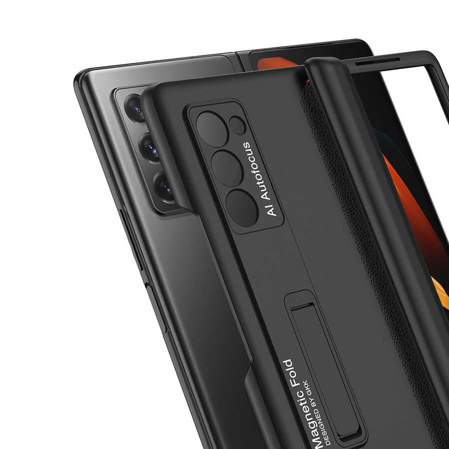 Galaxy Z Fold 2 Kılıf Zore M-Magnet Kılıf Siyah