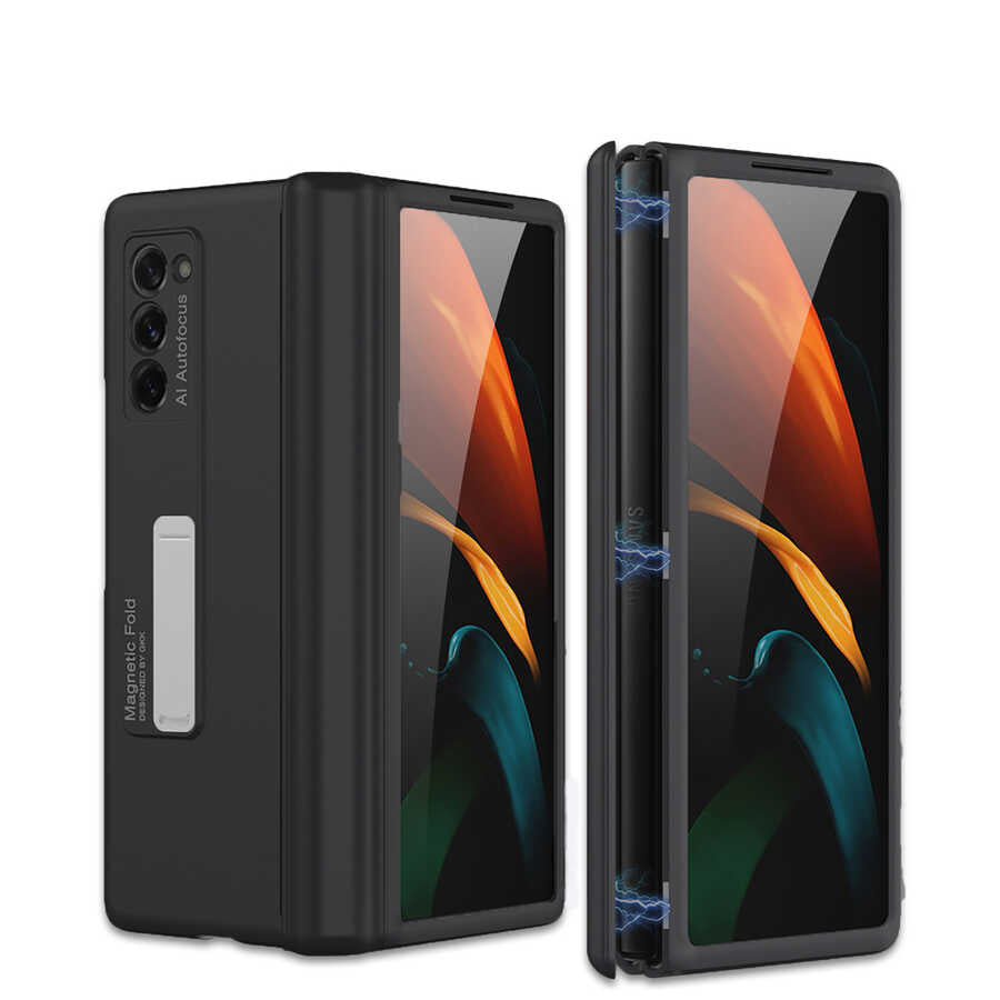 Galaxy Z Fold 2 Kılıf Zore M-Magnet Kılıf Siyah