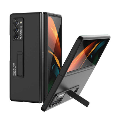 Galaxy Z Fold 2 Kılıf Zore Z-Stand Kılıf Siyah