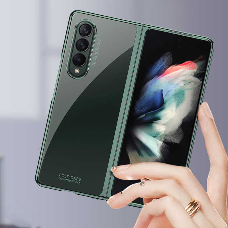 Galaxy Z Fold 3 Kılıf Zore Kıpta Kapak Renksiz