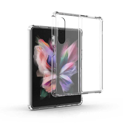 Galaxy Z Fold 3 Kılıf Zore Nitro Anti Shock Silikon Renksiz