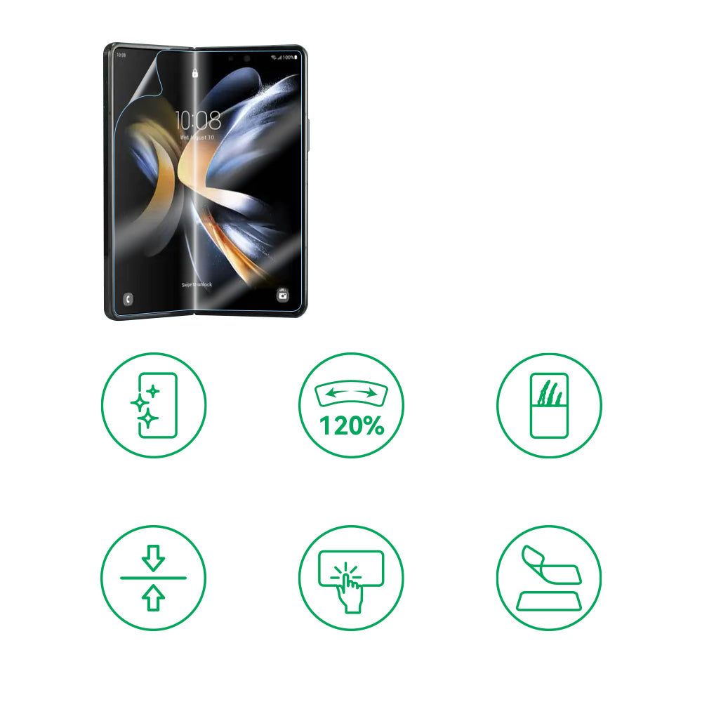 Galaxy Z Fold 3 Zore Hizalama Aparatlı S-Fit Body Ekran Koruyucu Renksiz