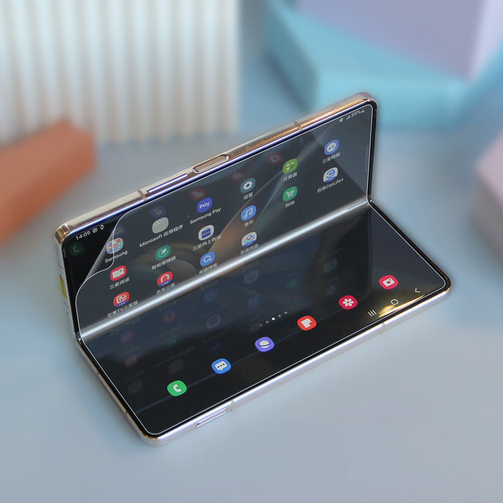 Galaxy Z Fold 3 Zore Hizalama Aparatlı S-Fit Body Ekran Koruyucu Renksiz