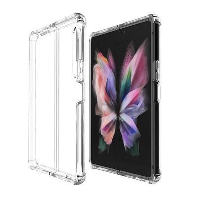 Galaxy Z Fold 4 Kılıf Zore Nitro Anti Shock Silikon Renksiz