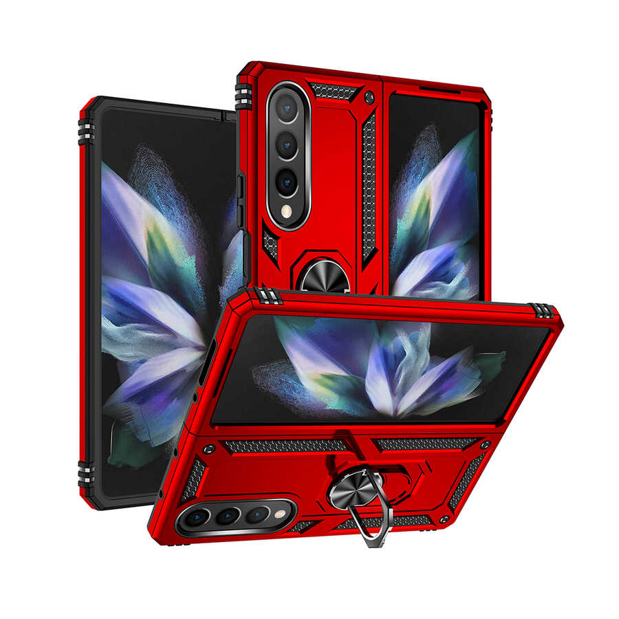 Galaxy Z Fold 4 Kılıf Zore Vega Kapak Siyah
