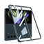 Galaxy Z Fold 5 Kılıf Zore Full Camlı Kıpta Kapak Gümüş