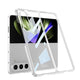 Galaxy Z Fold 5 Kılıf Zore Full Camlı Kıpta Kapak Renksiz