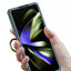 Galaxy Z Fold 5 Kılıf Zore Kıpta Yüzüklü Flip Sert Kapak Siyah