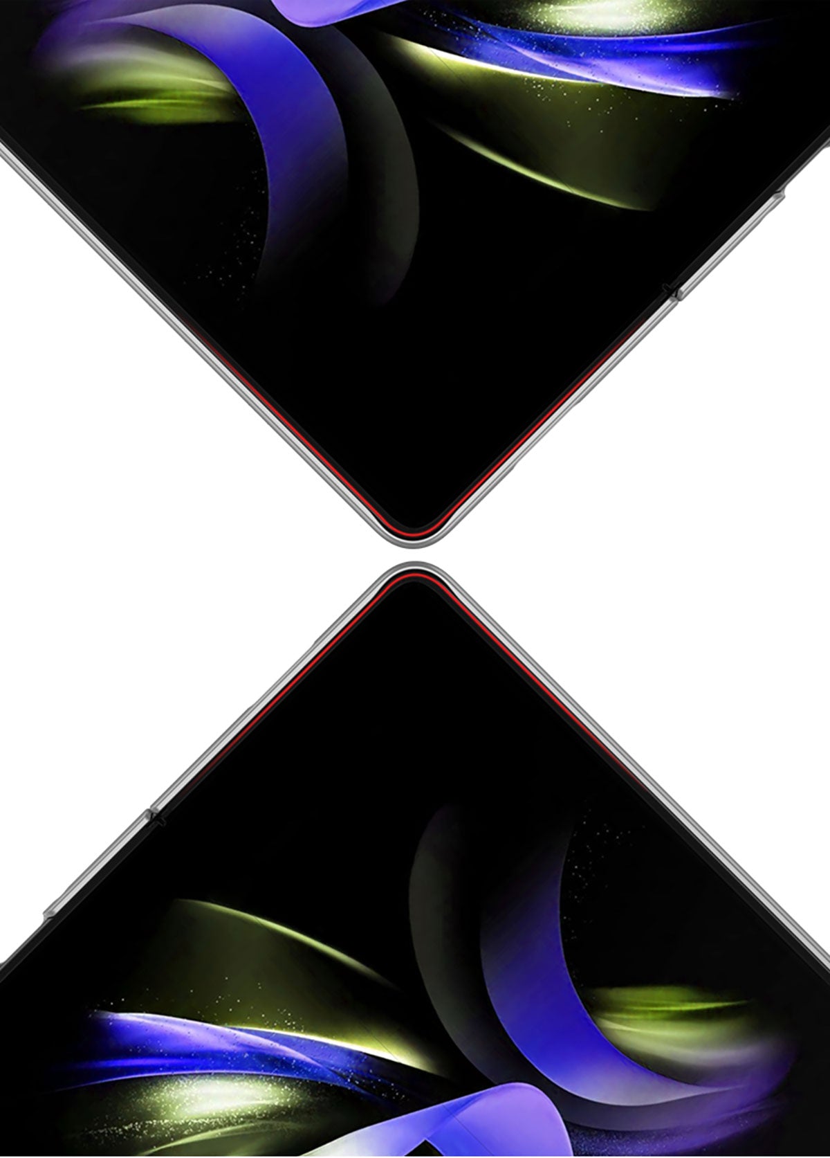 Galaxy Z Fold 5 Kılıf Zore Sert Kıpta Kapak Siyah