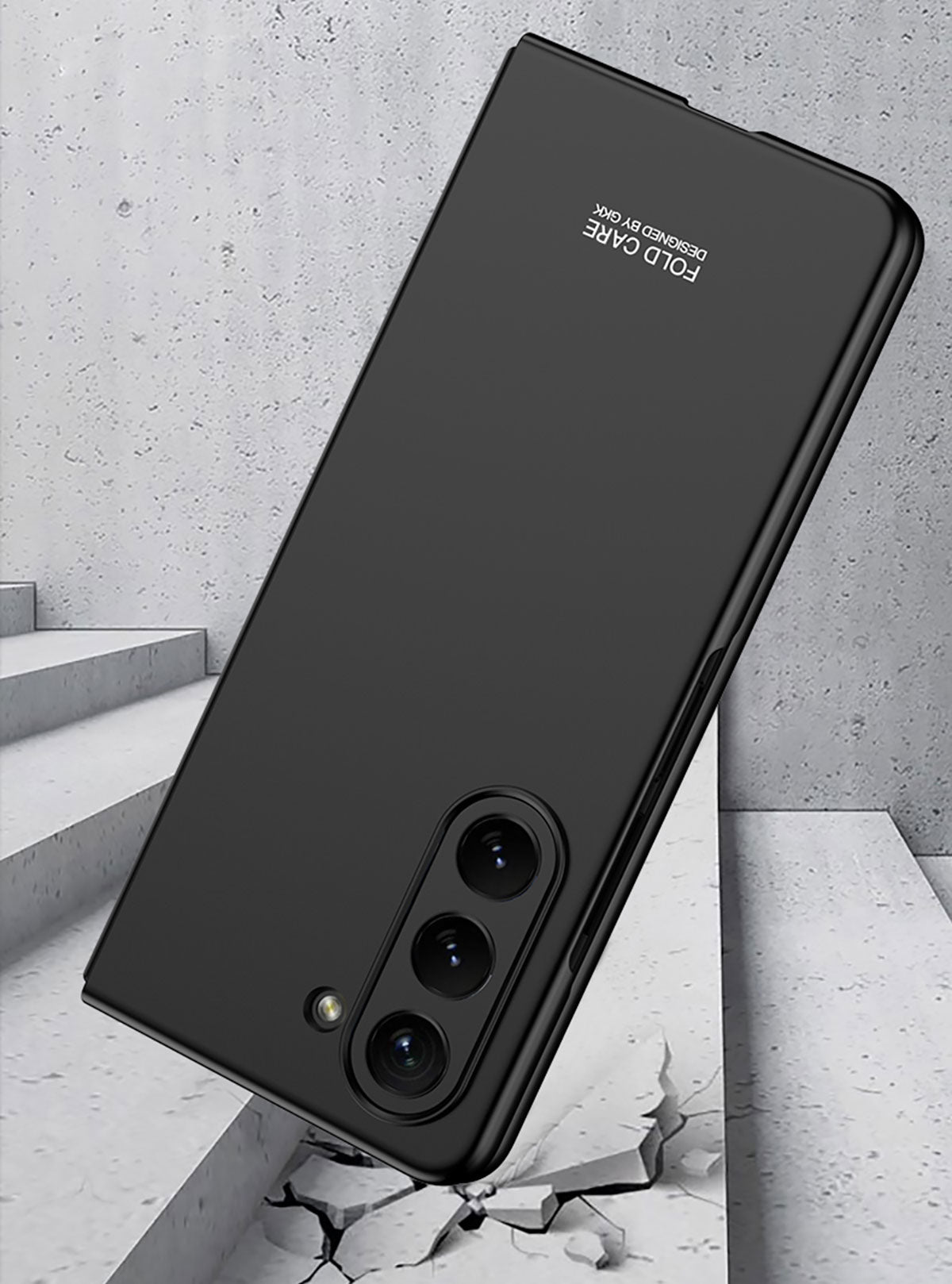Galaxy Z Fold 5 Kılıf Zore Sert Kıpta Kapak Kırmızı
