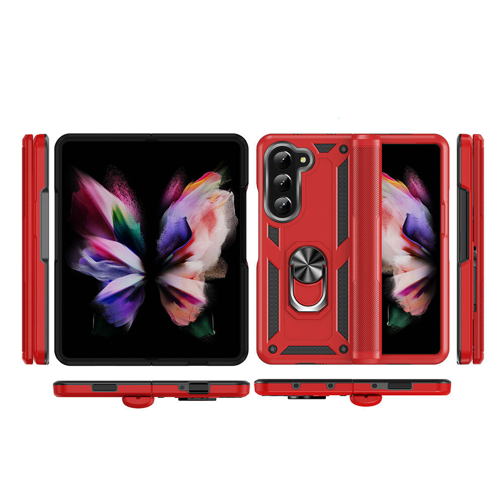 Galaxy Z Fold 5 Kılıf Zore Vega Kapak Siyah