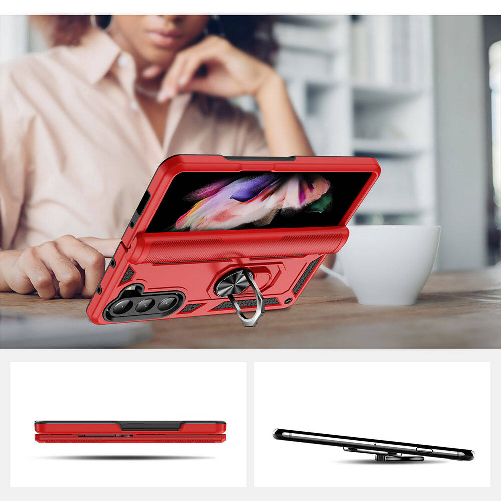 Galaxy Z Fold 5 Kılıf Zore Vega Kapak Mavi