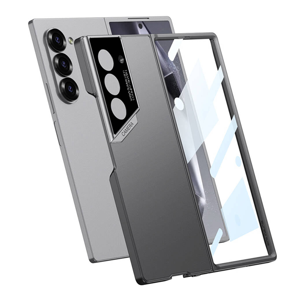 Galaxy Z Fold 6 Kılıf Ultra İnce Kamera Korumalı Sert Rubber Zore 3. Seri Procase Kapak Siyah