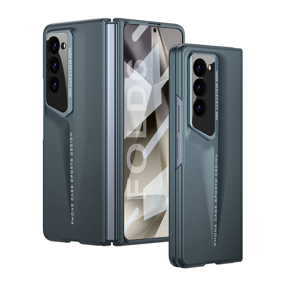 Galaxy Z Fold 6 Kılıf Ultra İnce Kamera Korumalı Sert Rubber Zore Procase Kapak Titanyum-Gri