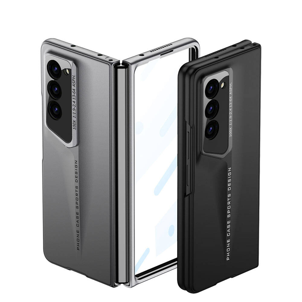 Galaxy Z Fold 6 Kılıf Ultra İnce Kamera Korumalı Sert Rubber Zore Procase Kapak Gri