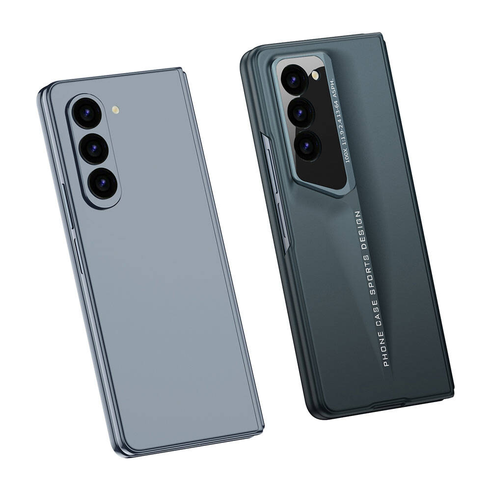 Galaxy Z Fold 6 Kılıf Ultra İnce Kamera Korumalı Sert Rubber Zore Procase Kapak Titanyum-Gri