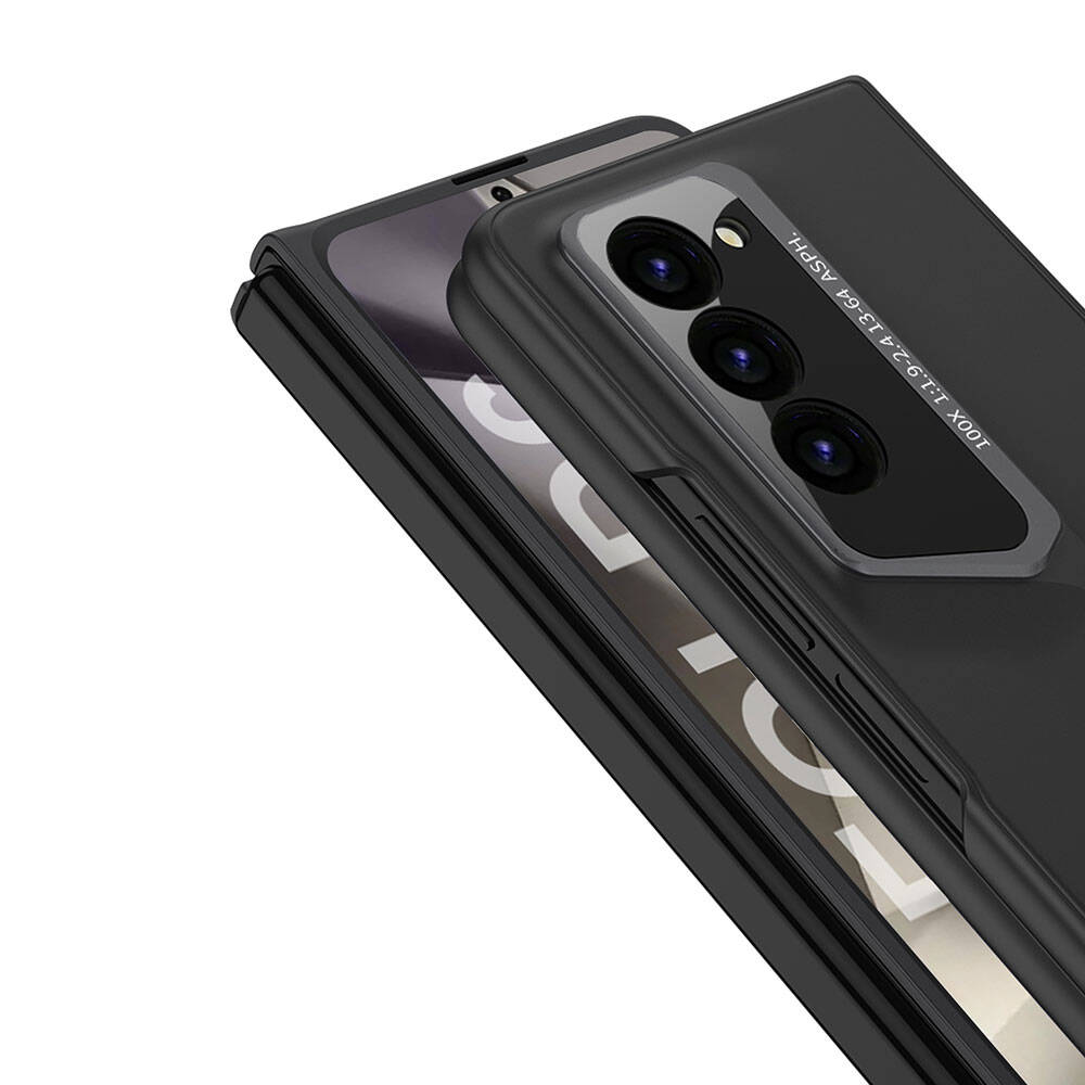 Galaxy Z Fold 6 Kılıf Ultra İnce Kamera Korumalı Sert Rubber Zore Procase Kapak Siyah