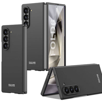 Galaxy Z Fold 6 Kılıf Zore Sert Kıpta Kapak Titanyum-Gri