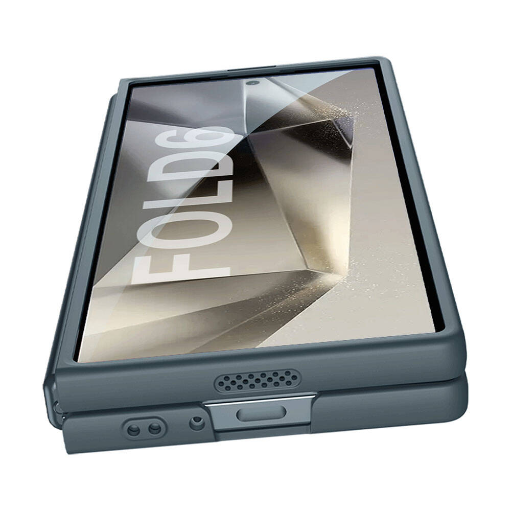 Galaxy Z Fold 6 Kılıf Zore Sert Kıpta Kapak Gri