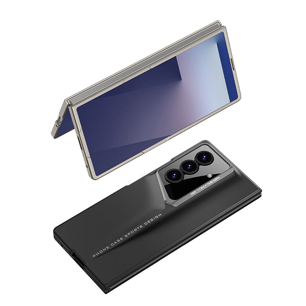 Galaxy Z Fold 7 Kılıf Ultra İnce Kamera Korumalı Sert Rubber Zore Procase Kapak Titanyum-Gri