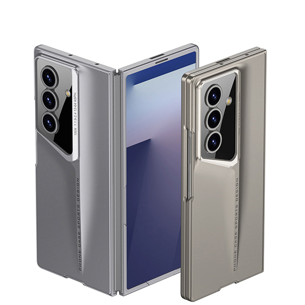 Galaxy Z Fold 7 Kılıf Ultra İnce Kamera Korumalı Sert Rubber Zore Procase Kapak Titanyum-Gri
