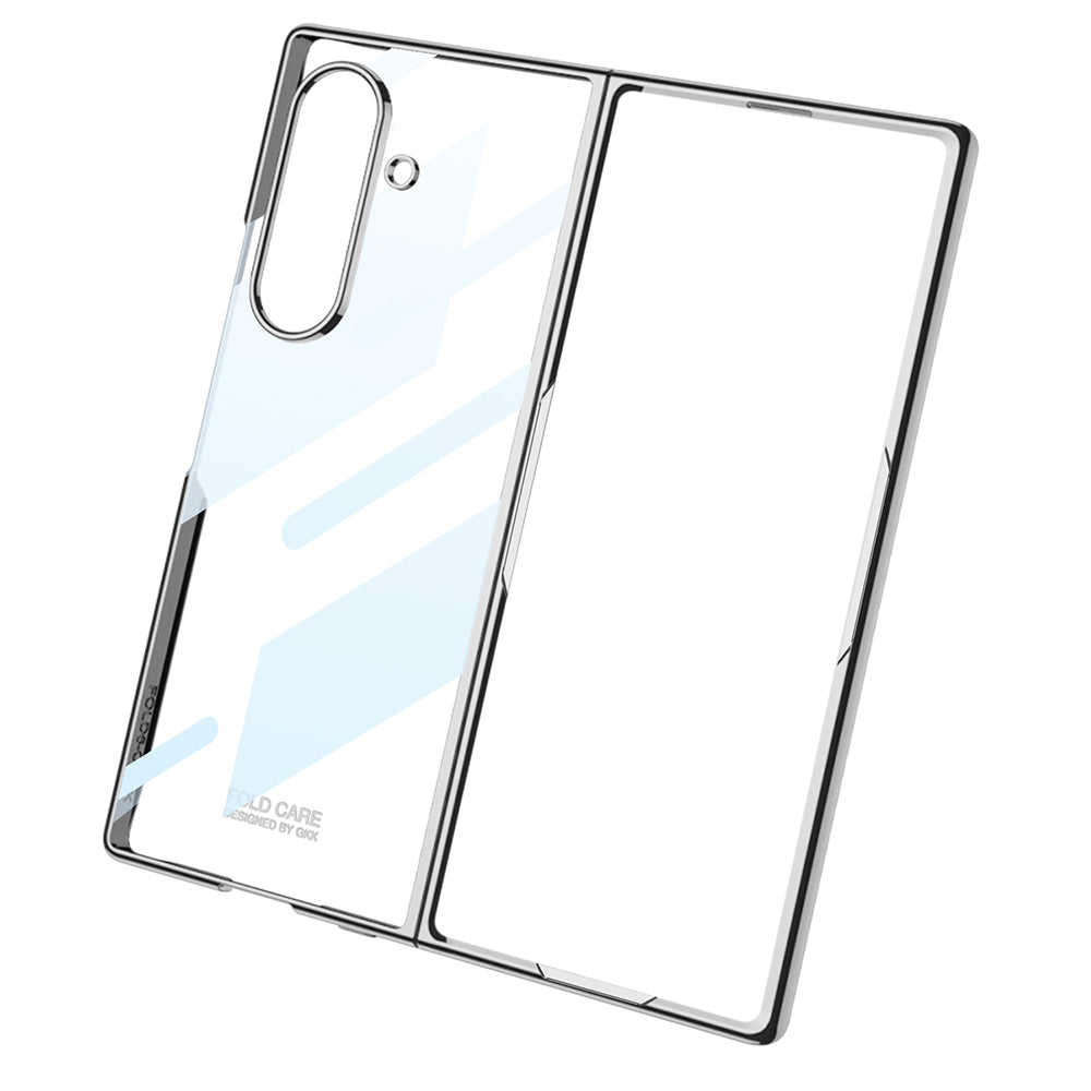 Galaxy Z Fold 7 Kılıf Zore Full Camlı Kıpta Kapak Siyah