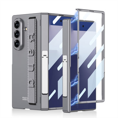 Galaxy Z Fold 7 Kılıf Zore Kıpta KPT-01 Standlı Kapak Siyah