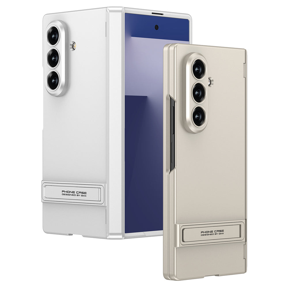 Galaxy Z Fold 7 Kılıf Zore Kıpta Standlı Kapak Siyah