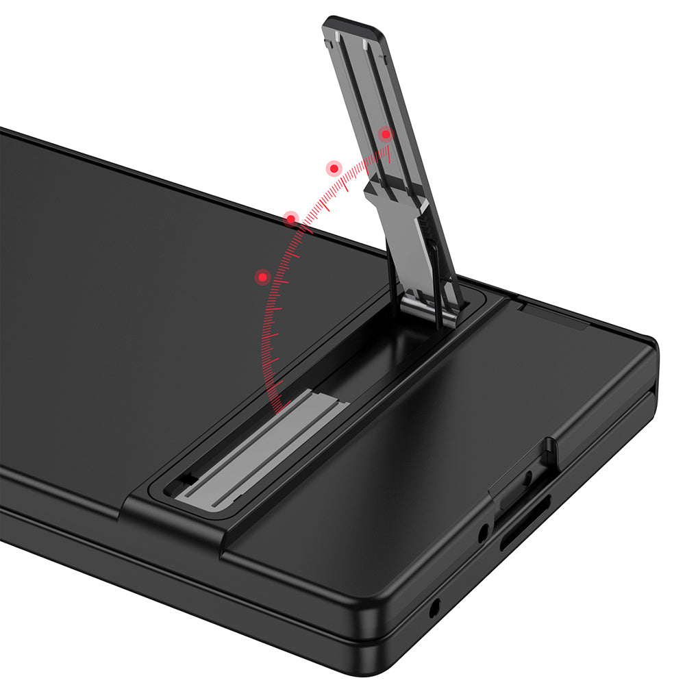 Galaxy Z Fold 7 Kılıf Zore Kıpta Standlı Kapak Siyah