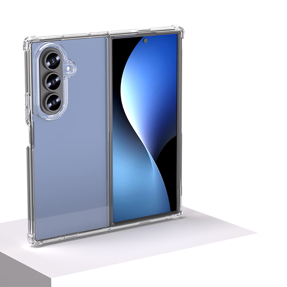 Galaxy Z Fold 7 Kılıf Zore Nitro Anti Shock Silikon Şeffaf