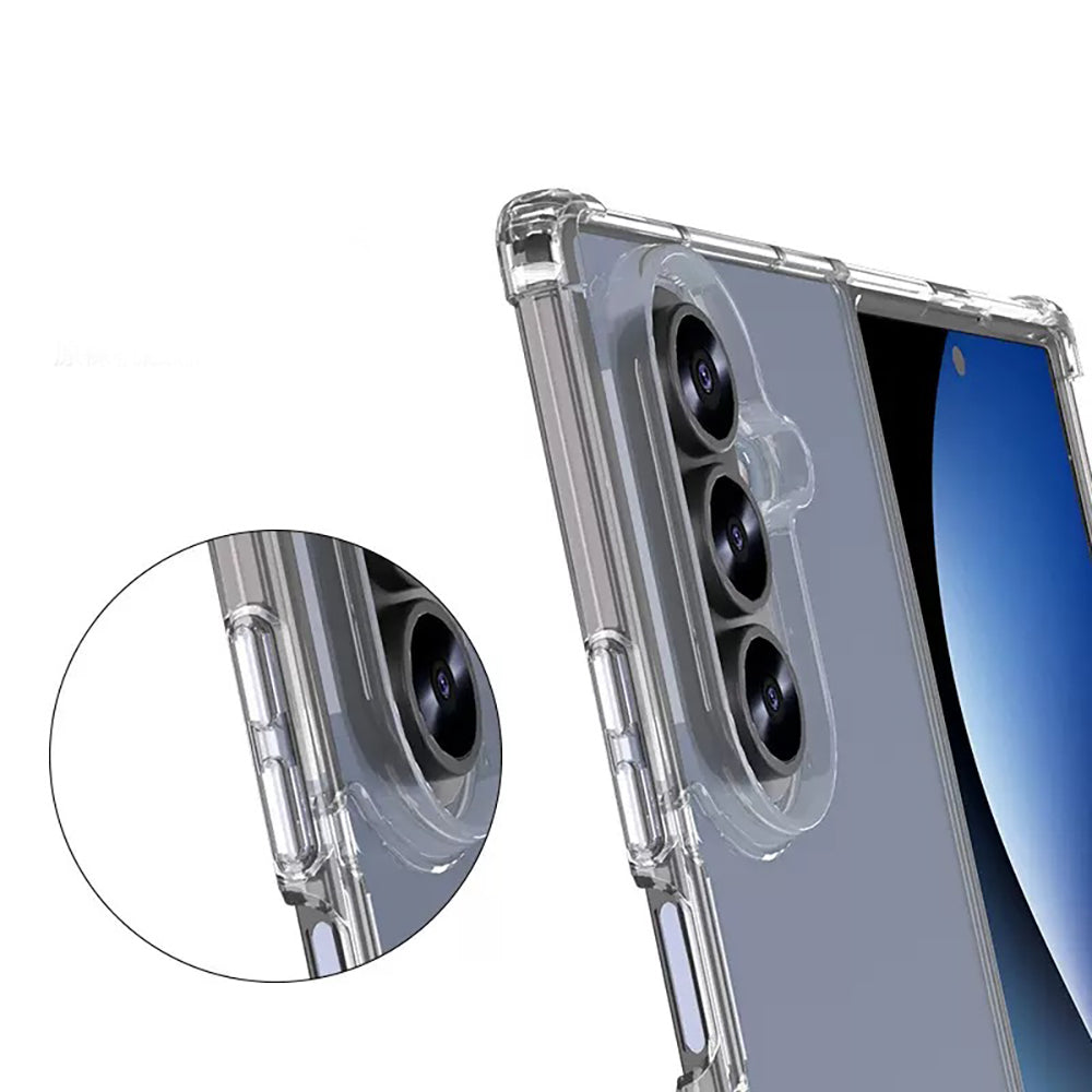 Galaxy Z Fold 7 Kılıf Zore Nitro Anti Shock Silikon Şeffaf