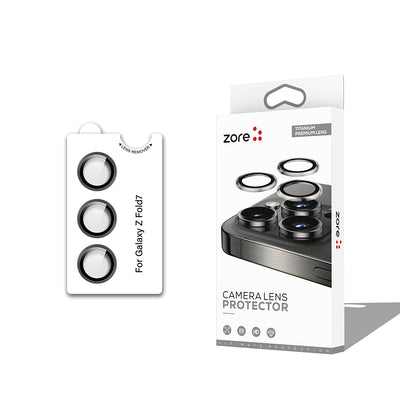 Galaxy Z Fold 7 Zore CL-12 Premium Safir Parmak İzi Bırakmayan Anti-Reflective Kamera Lens Koruyucu