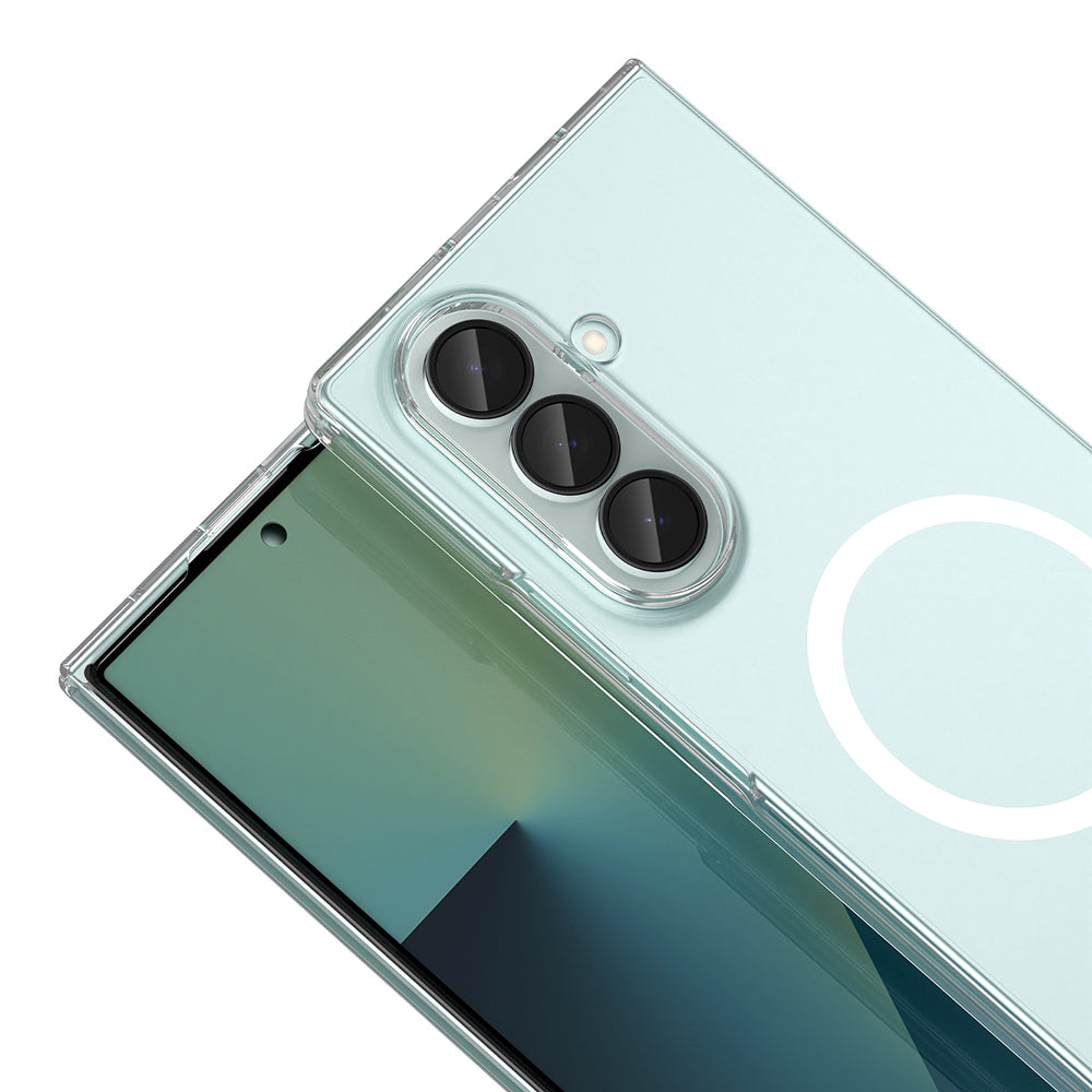 Galaxy Z Fold 8 Ultra Kamera Korumalı M-Safe Şarj Özellikli Şeffaf Zore London Sert PC Kapak