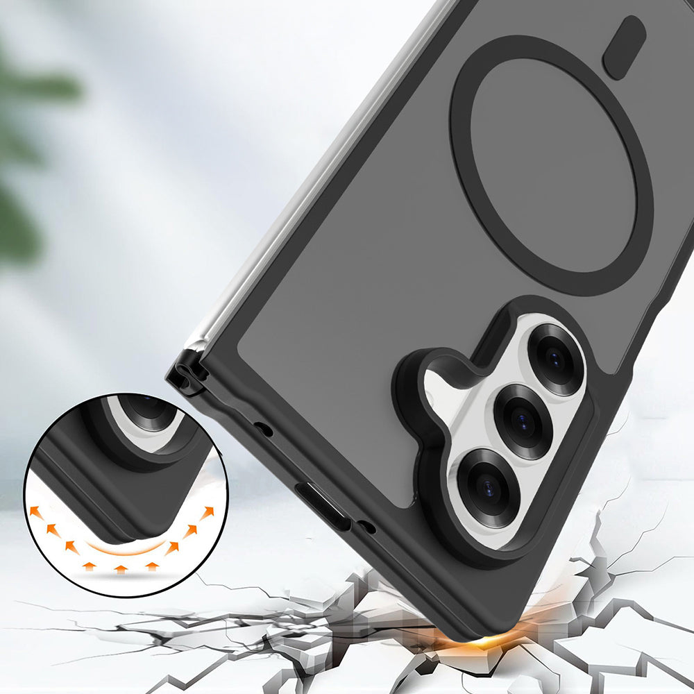 Galaxy Z Fold 8 Ultra Kılıf M-Safe Şarj Özellikli Kamera Korumalı Zore Lunex Kapak