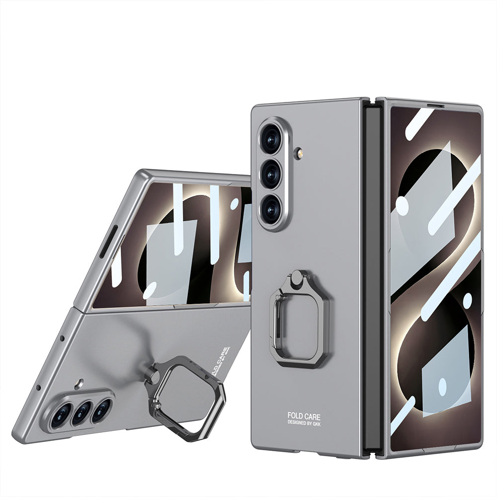 Galaxy Z Fold 8 Ultra Kılıf Zore Kıpta Flip Ring Kamera Korumalı Kapak