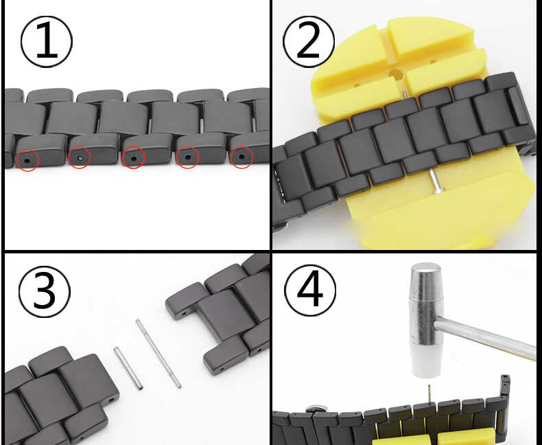 Gear S2 (20mm) Mat Seramik Metal Kordon Siyah