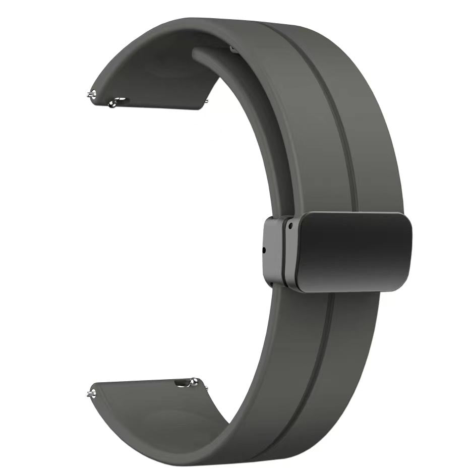 Gear S2 KRD-84 20mm Silikon Kordon Koyu Gri