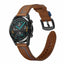 Gear S3 (22mm) KRD-19 Deri Kordon Kahverengi