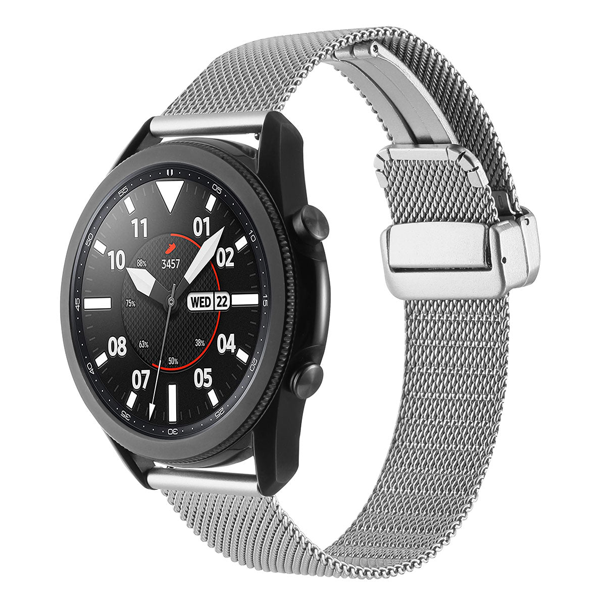 Gear S3 (22mm) Zore KRD-85 22mm Metal Kordon Gümüş