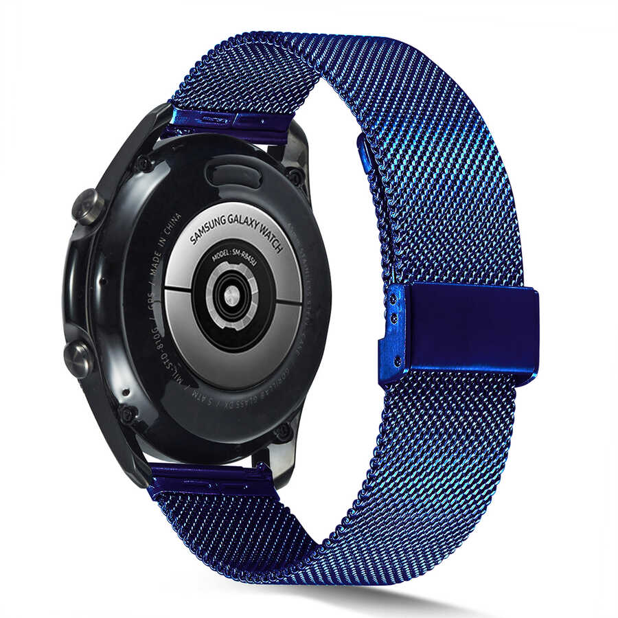 Gear S3 KRD-45 22mm Metal Kordon Siyah