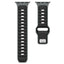 Gear S3 Zore KRD-135 22mm Silikon Kordon Strap Kayış Koyu Yeşil-Siyah