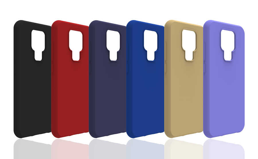 General Mobile 20 Kılıf Zore Biye Silikon Gold