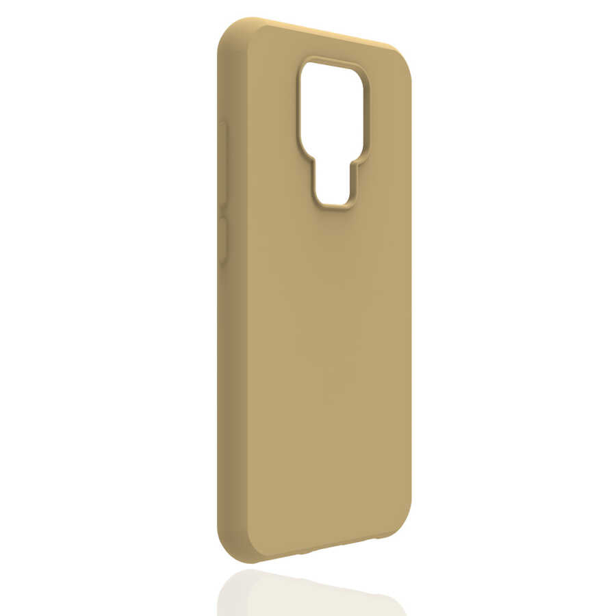 General Mobile 20 Kılıf Zore Biye Silikon Gold